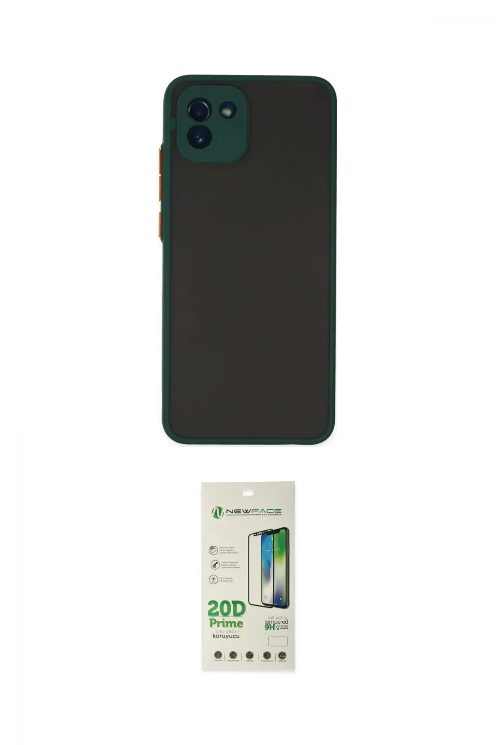 ieg™ Galaxy A03 Kılıf Ahenk Çizgi Serisi - Siyah 20D Premium Cam Ekran Koruyucu
