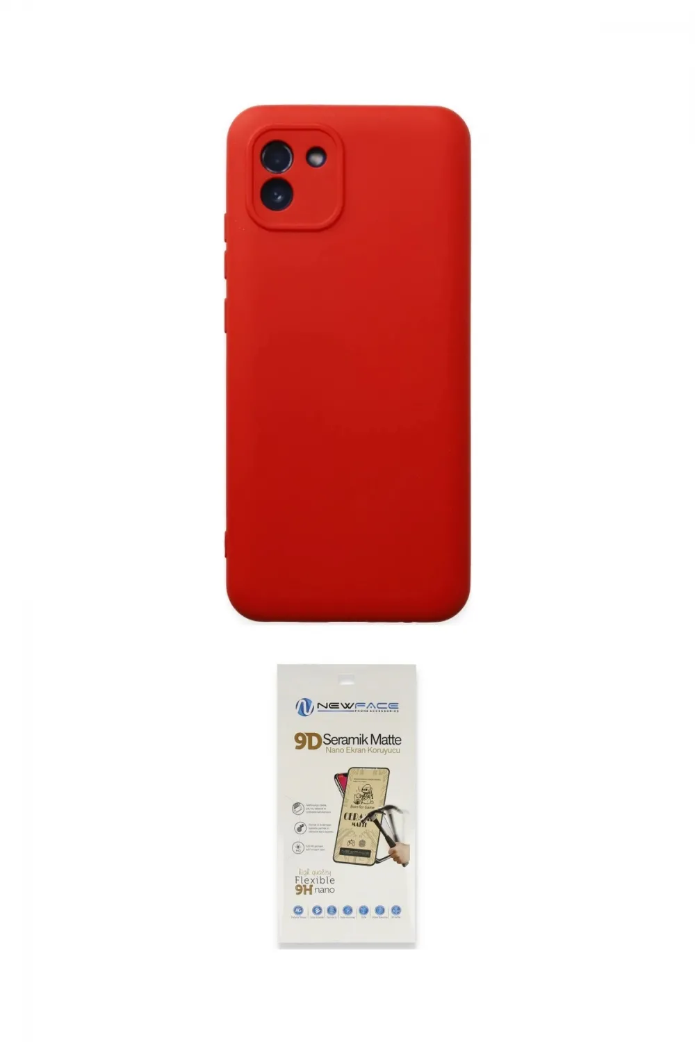 ieg™ Galaxy A03 Kılıf Ahenk Serisi - Siyah Mat Seramik Nano Ekran Koruyucu