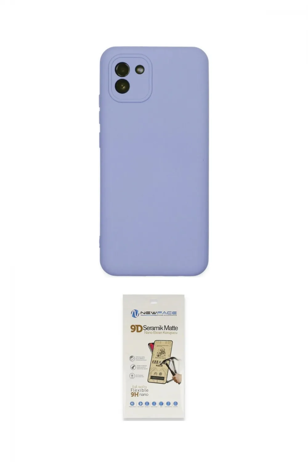 ieg™ Galaxy A03 Kılıf Ahenk Serisi - Siyah Mat Seramik Nano Ekran Koruyucu