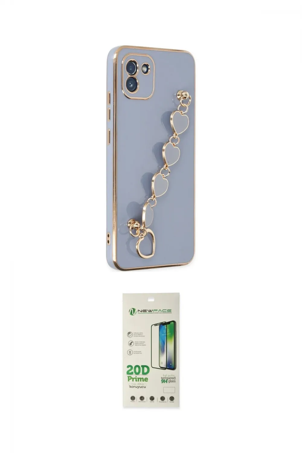 ieg™ Galaxy A03 Kılıf Nova Işık Prime - Siyah 20D Premium Cam Ekran Koruyucu