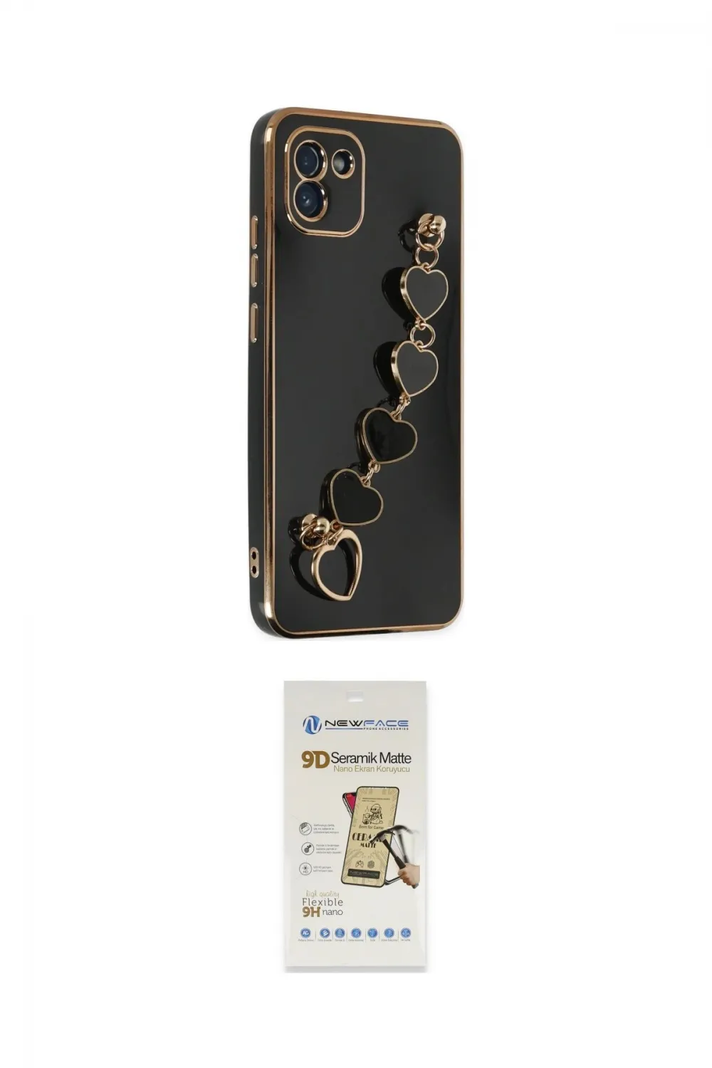 ieg™ Galaxy A03 Kılıf Nova Işık Prime - Siyah Mat Seramik Nano Ekran Koruyucu