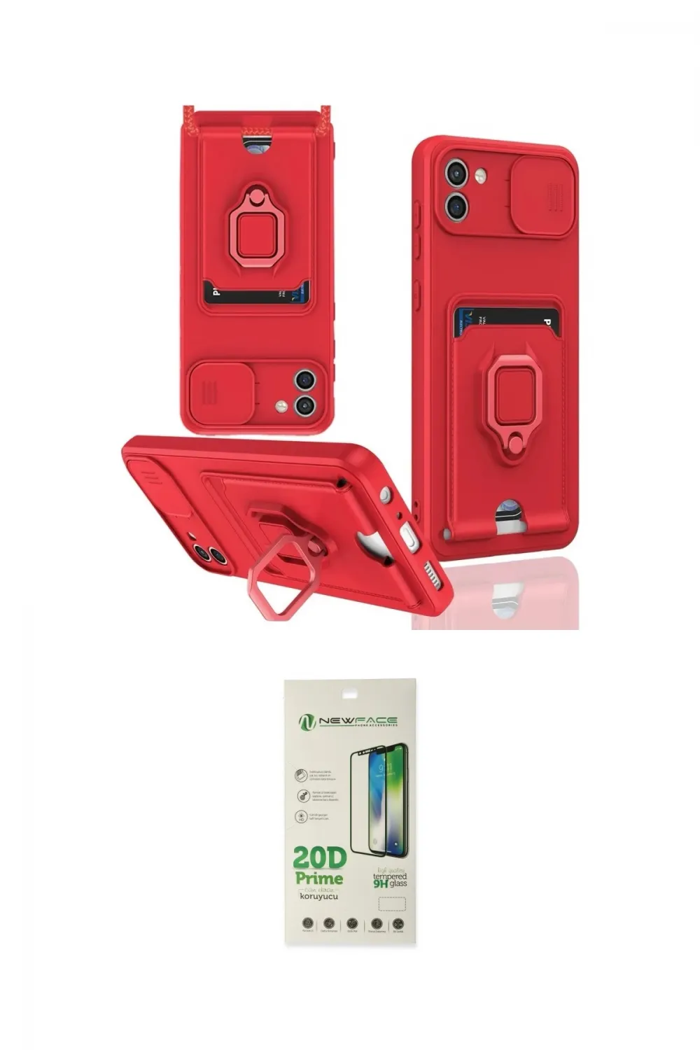 ieg™ Galaxy A03 Kılıf Vadi Form Prime - Siyah 20D Premium Cam Ekran Koruyucu