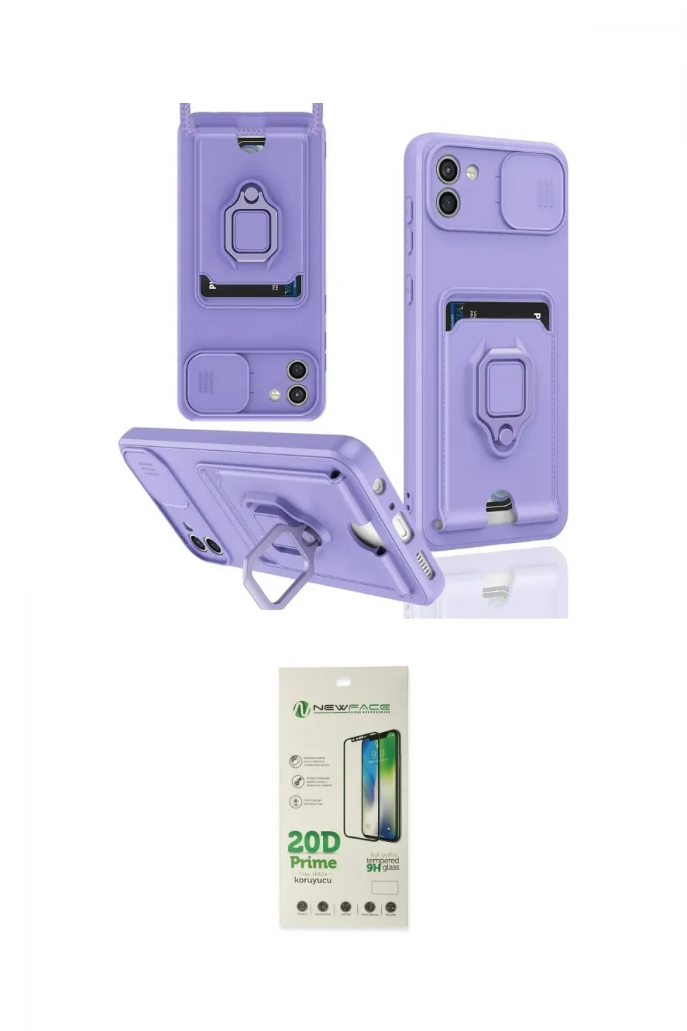 ieg™ Galaxy A03 Kılıf Vadi Form Prime - Siyah 20D Premium Cam Ekran Koruyucu