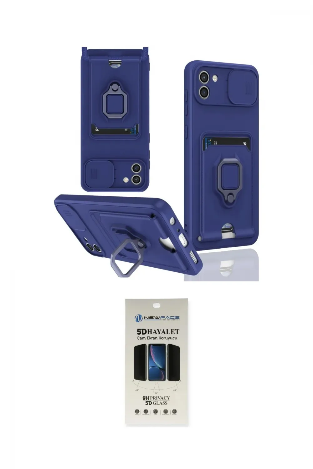 ieg™ Galaxy A03 Kılıf Vadi Form Prime - Siyah 5D Hayalet Cam Ekran Koruyucu