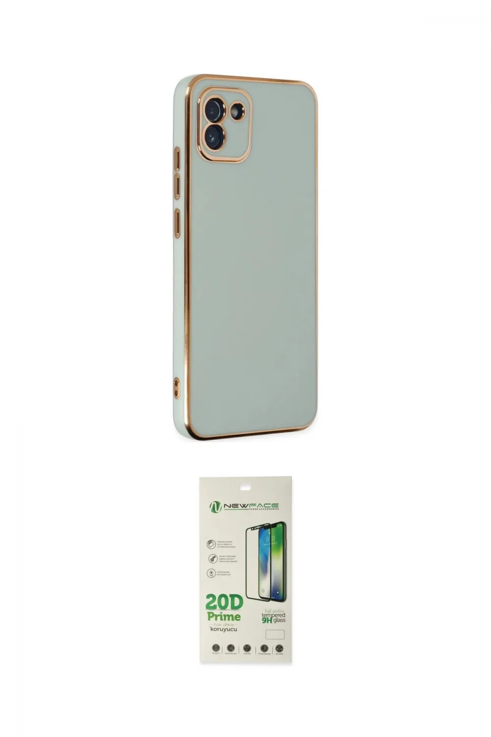 ieg™ Galaxy A03 Kılıf Yankı Serisi - Siyah 20D Premium Cam Ekran Koruyucu