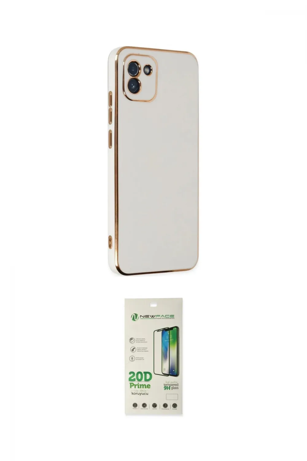 ieg™ Galaxy A03 Kılıf Yankı Serisi - Siyah 20D Premium Cam Ekran Koruyucu