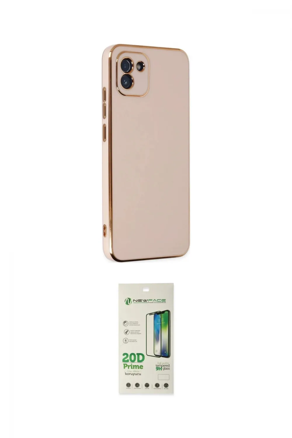 ieg™ Galaxy A03 Kılıf Yankı Serisi - Siyah 20D Premium Cam Ekran Koruyucu