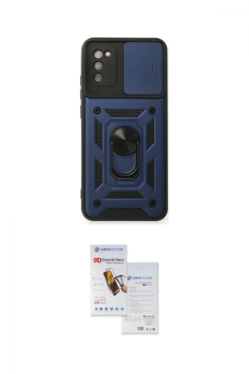 ieg™ Galaxy A03S Kılıf Ahenk Klasik - Siyah Seramik Nano Ekran Koruyucu