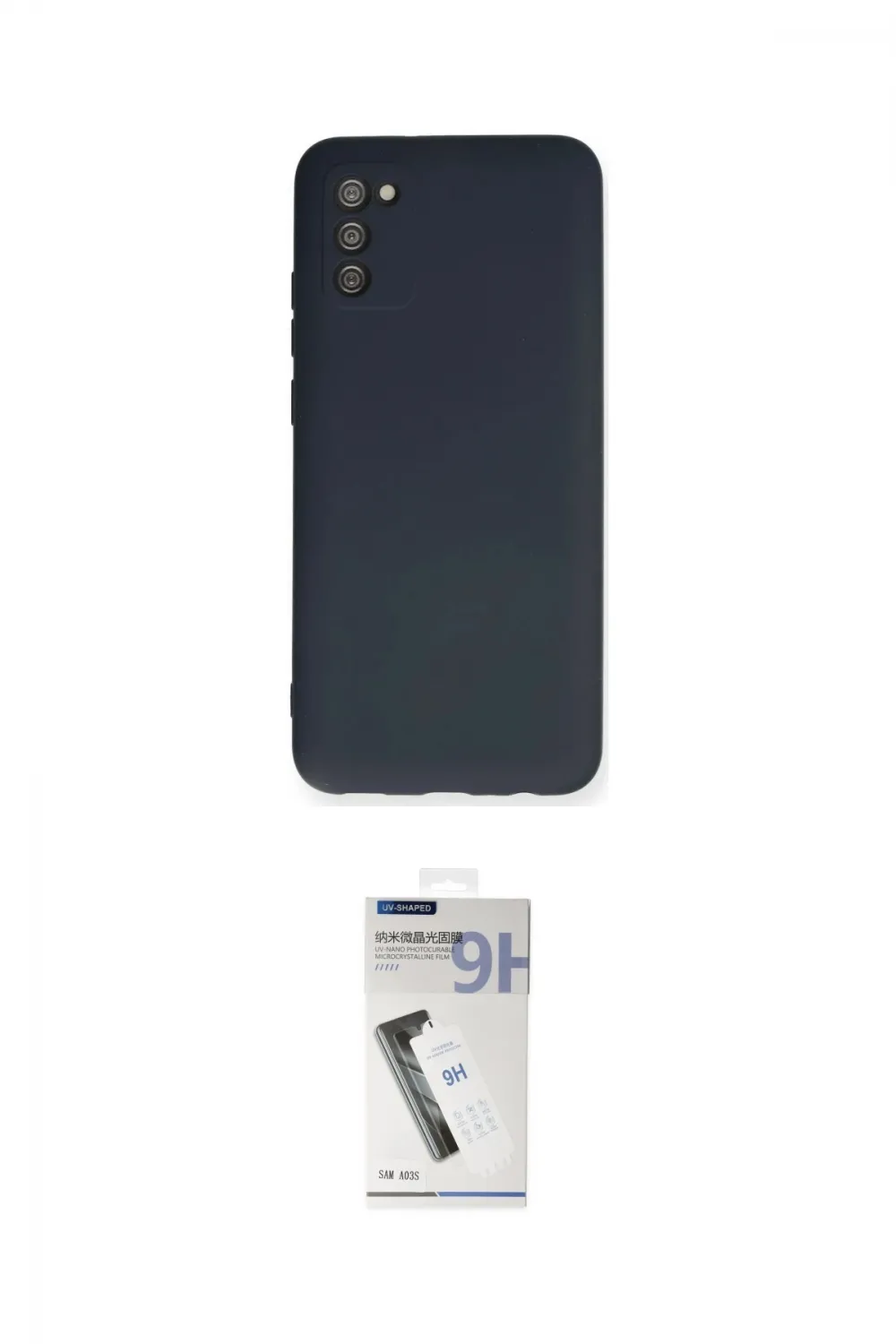 ieg™ Galaxy A03S Kılıf Ahenk Serisi - Şeffaf Uv Polymer Nano Ekran Koruyucu