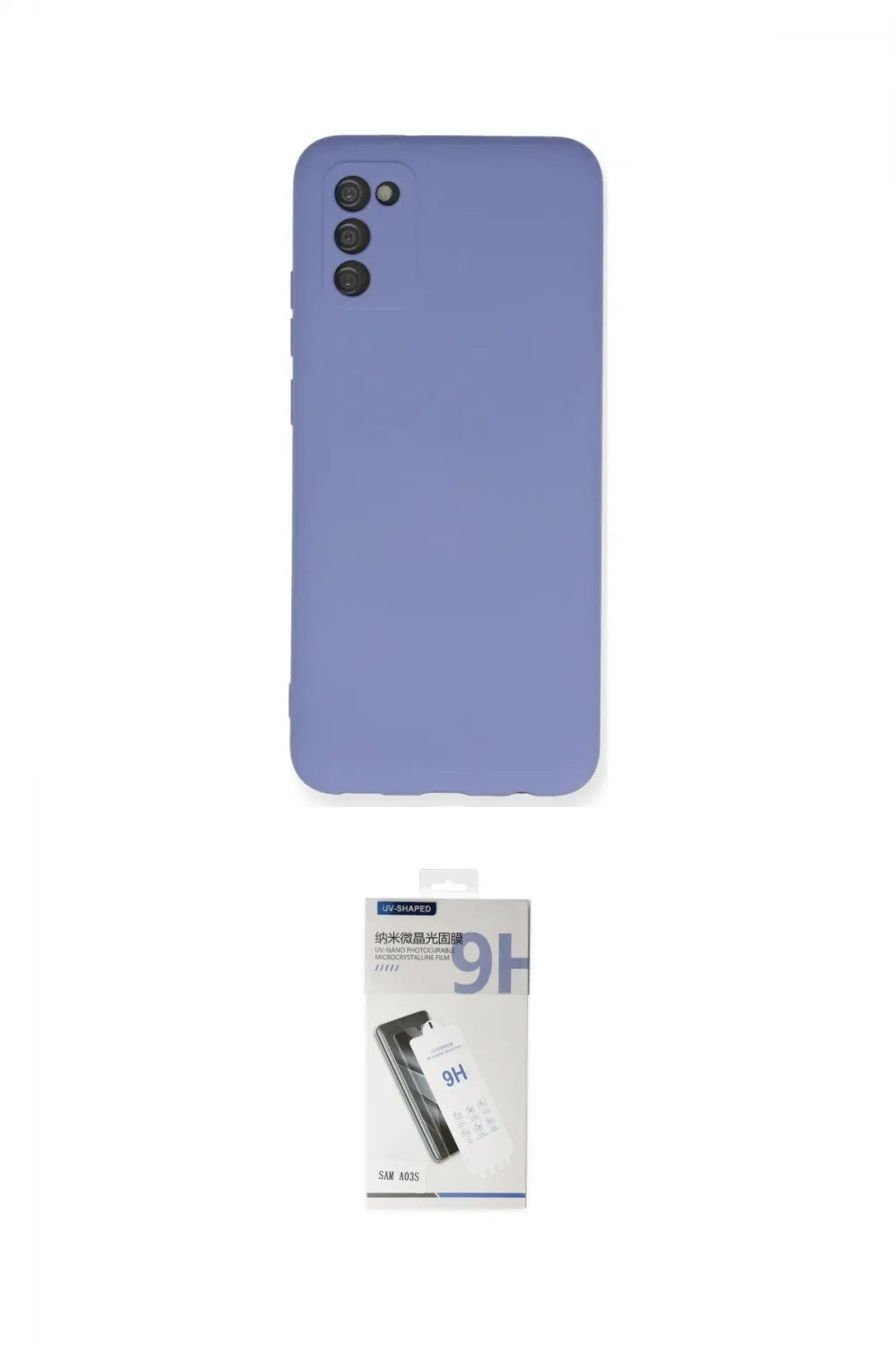 ieg™ Galaxy A03S Kılıf Ahenk Serisi - Şeffaf Uv Polymer Nano Ekran Koruyucu