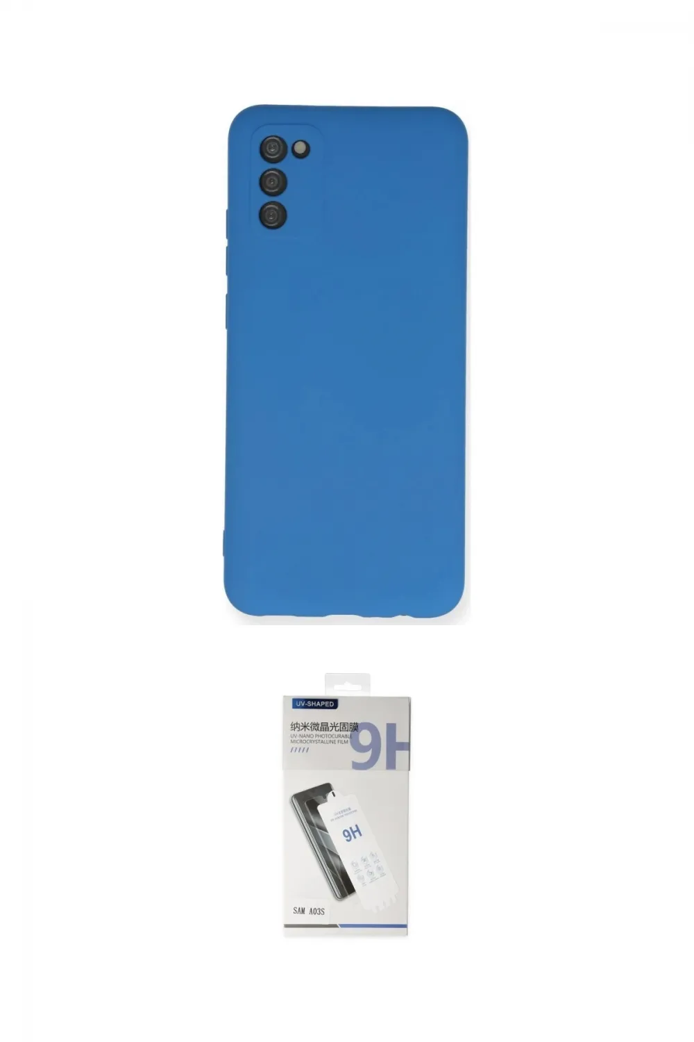 ieg™ Galaxy A03S Kılıf Ahenk Serisi - Şeffaf Uv Polymer Nano Ekran Koruyucu