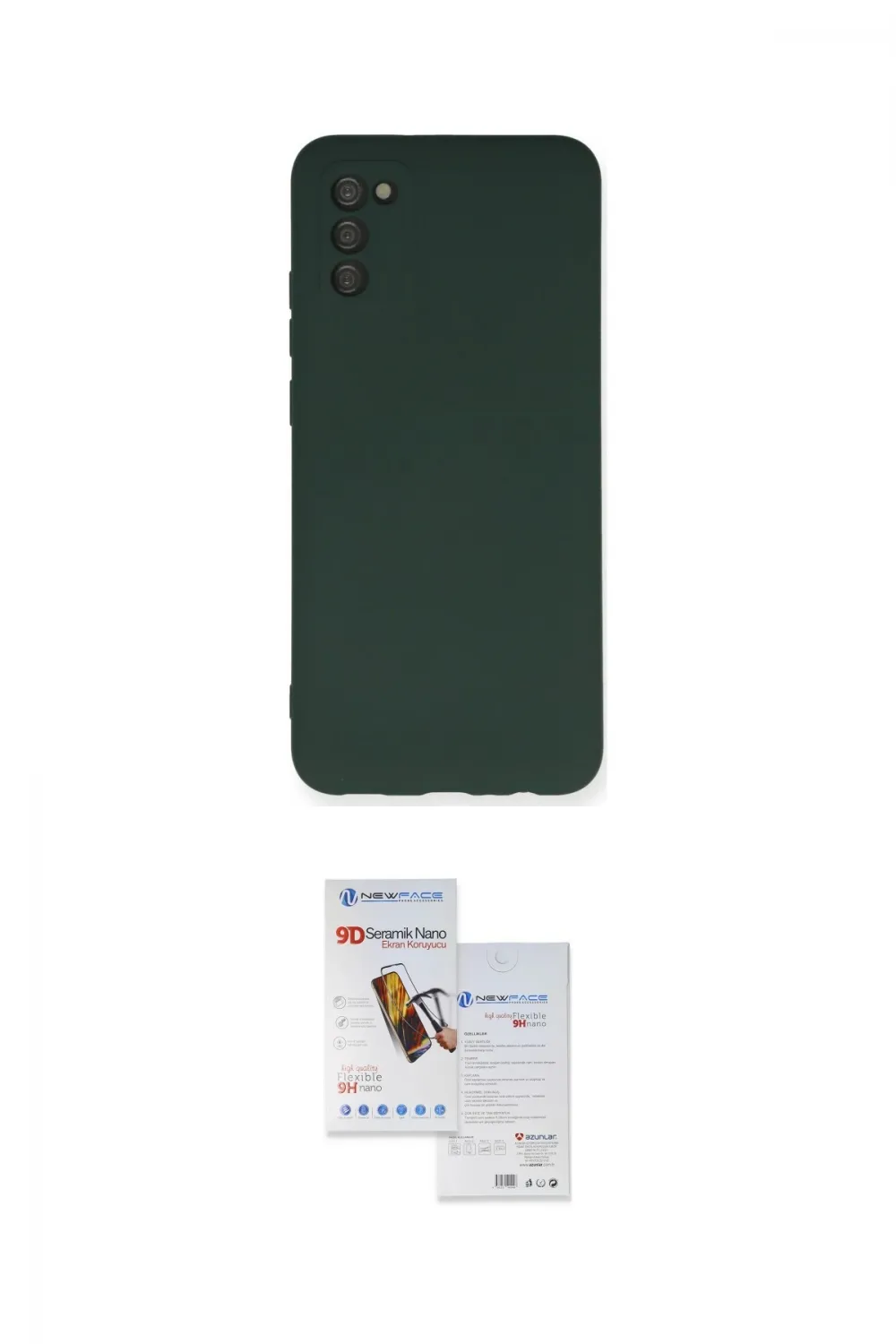 ieg™ Galaxy A03S Kılıf Ahenk Serisi - Siyah Seramik Nano Ekran Koruyucu