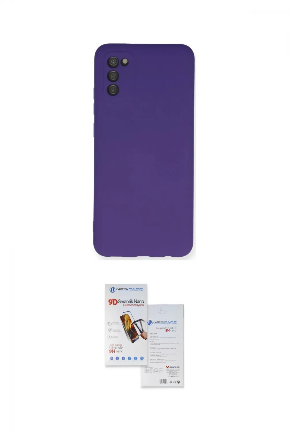 ieg™ Galaxy A03S Kılıf Ahenk Serisi - Siyah Seramik Nano Ekran Koruyucu