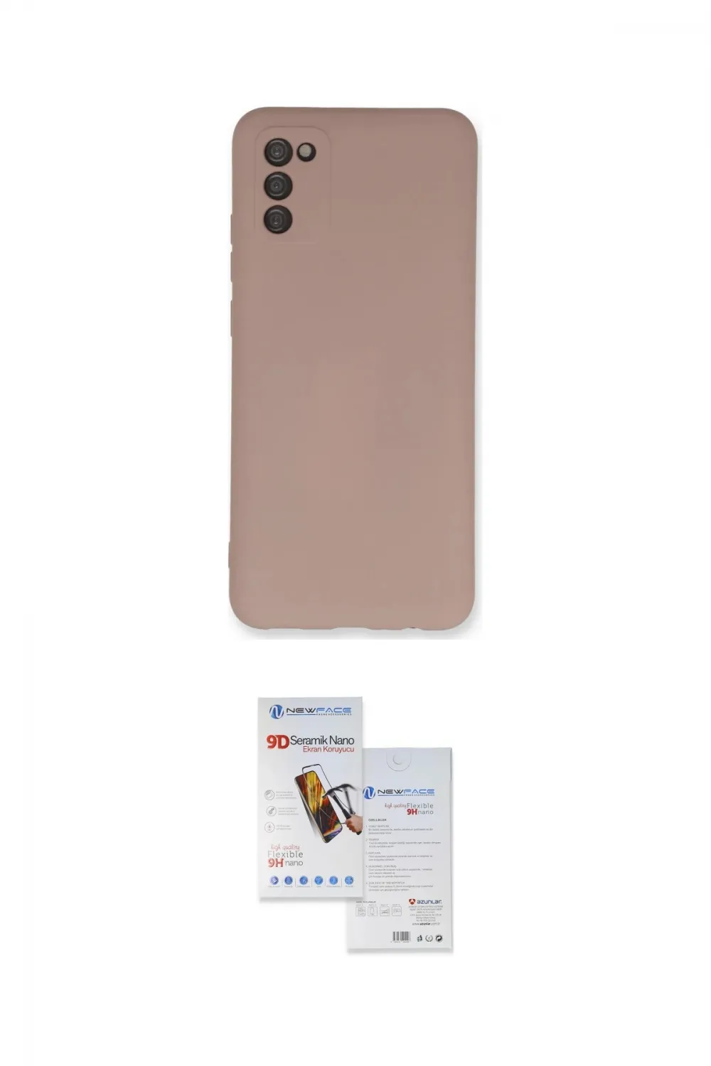 ieg™ Galaxy A03S Kılıf Ahenk Serisi - Siyah Seramik Nano Ekran Koruyucu