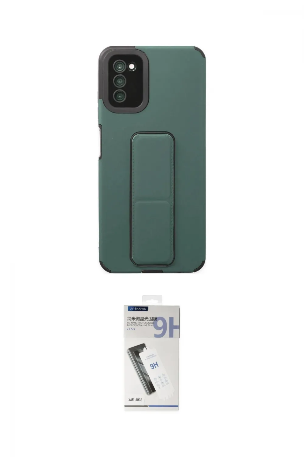ieg™ Galaxy A03S Kılıf Çekirdek Yansıma - Şeffaf Uv Polymer Nano Ekran Koruyucu