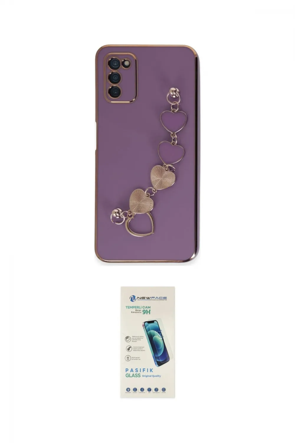ieg™ Galaxy A03S Kılıf Nova Işık Prime - Şeffaf Pasifik Cam Ekran Koruyucu