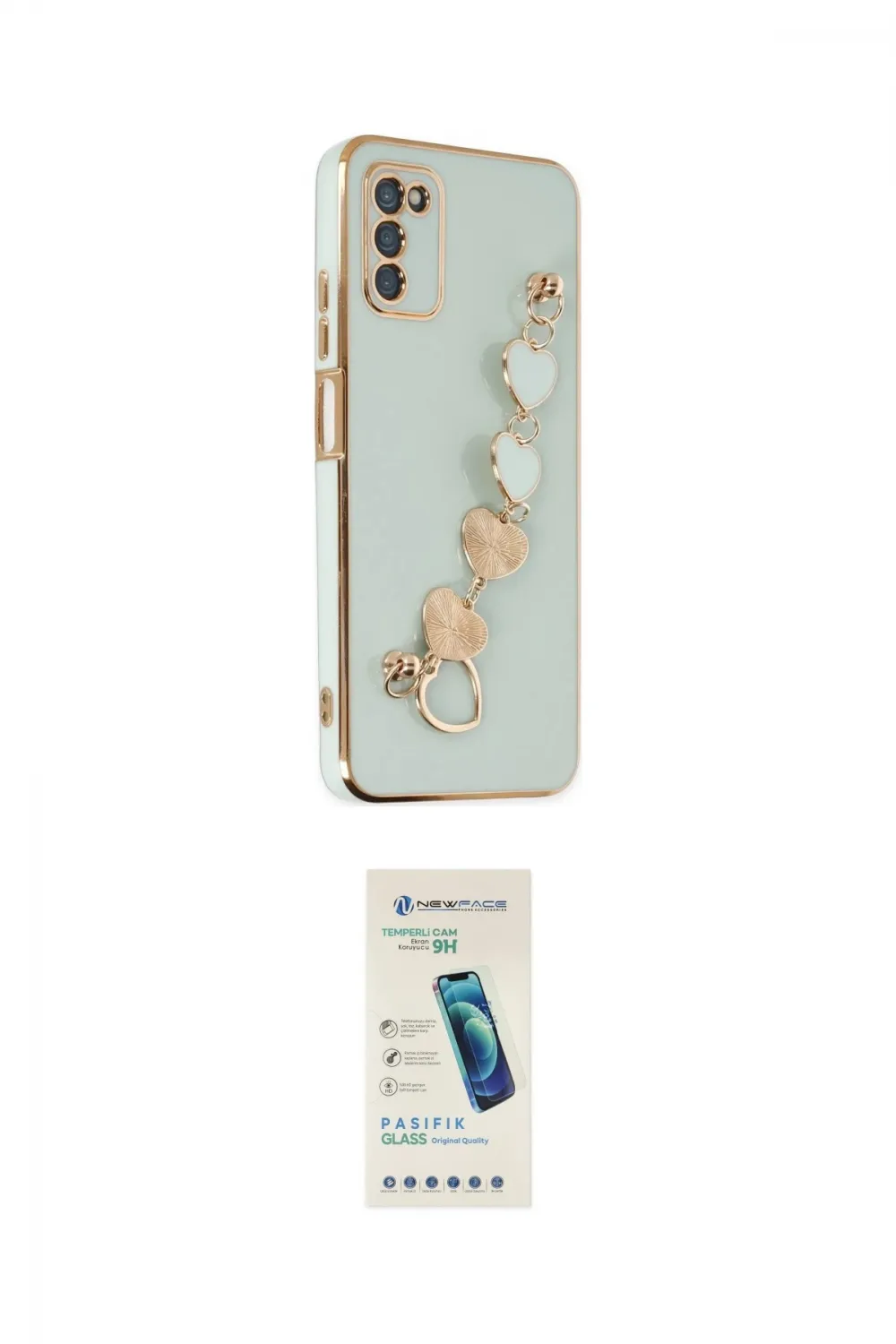 ieg™ Galaxy A03S Kılıf Nova Işık Prime - Şeffaf Pasifik Cam Ekran Koruyucu