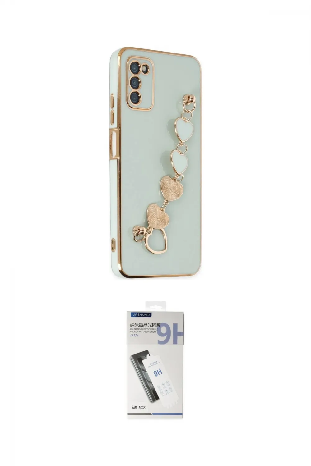 ieg™ Galaxy A03S Kılıf Nova Işık Prime - Şeffaf Uv Polymer Nano Ekran Koruyucu