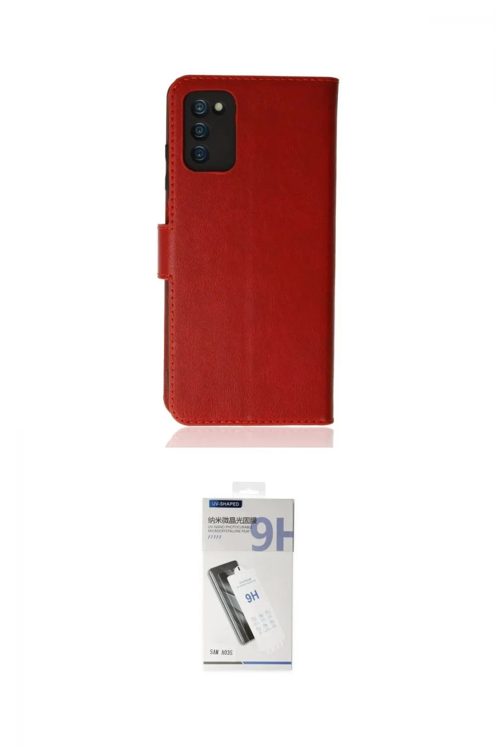 ieg™ Galaxy A03S Kılıf Siluet Işık Serisi - Şeffaf Uv Polymer Nano Ekran Koruyucu