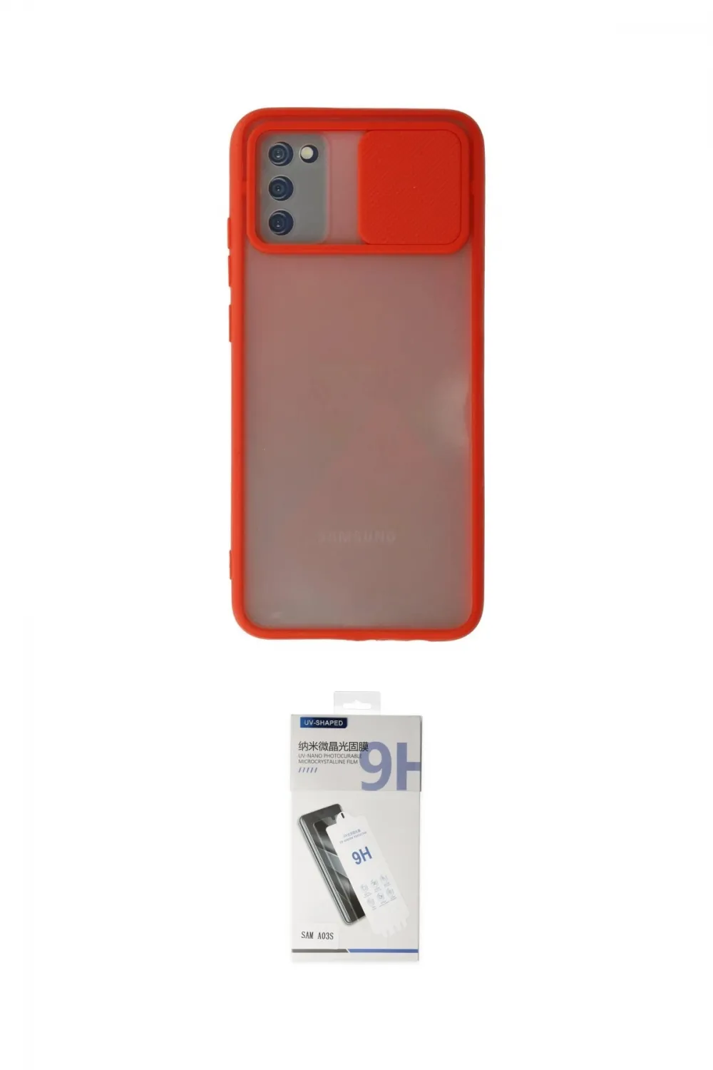 ieg™ Galaxy A03S Kılıf Vadi Çizgi - Şeffaf Uv Polymer Nano Ekran Koruyucu