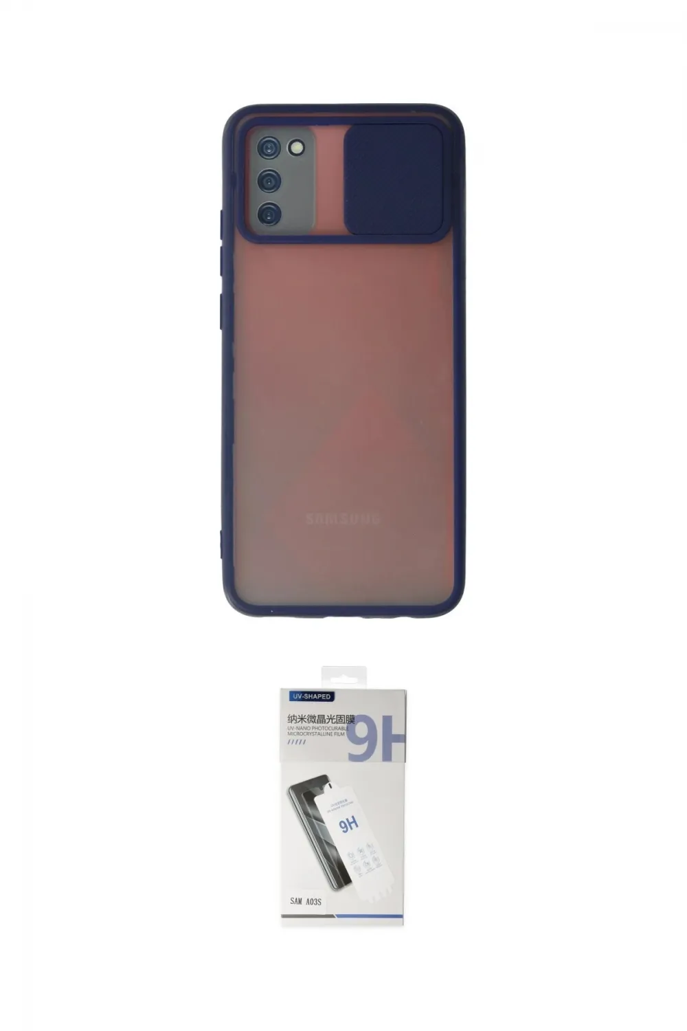 ieg™ Galaxy A03S Kılıf Vadi Çizgi - Şeffaf Uv Polymer Nano Ekran Koruyucu