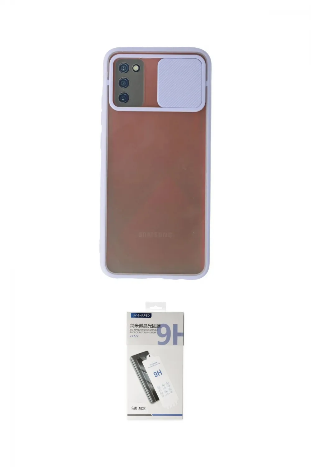 ieg™ Galaxy A03S Kılıf Vadi Çizgi - Şeffaf Uv Polymer Nano Ekran Koruyucu
