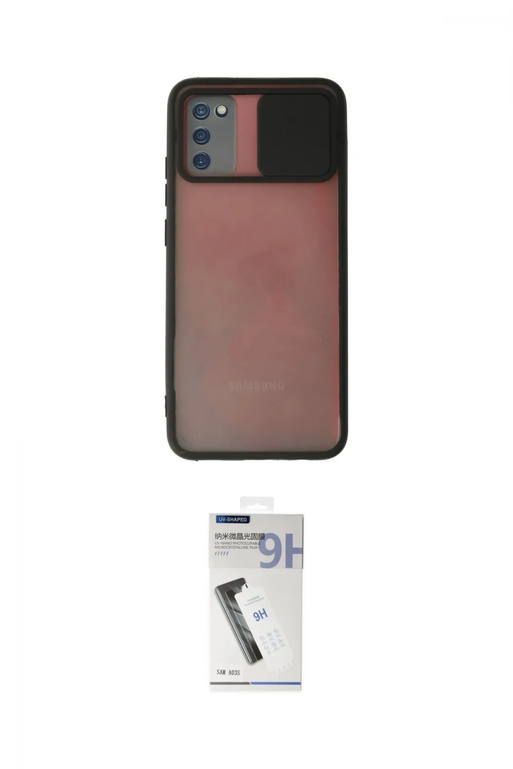 ieg™ Galaxy A03S Kılıf Vadi Çizgi - Şeffaf Uv Polymer Nano Ekran Koruyucu