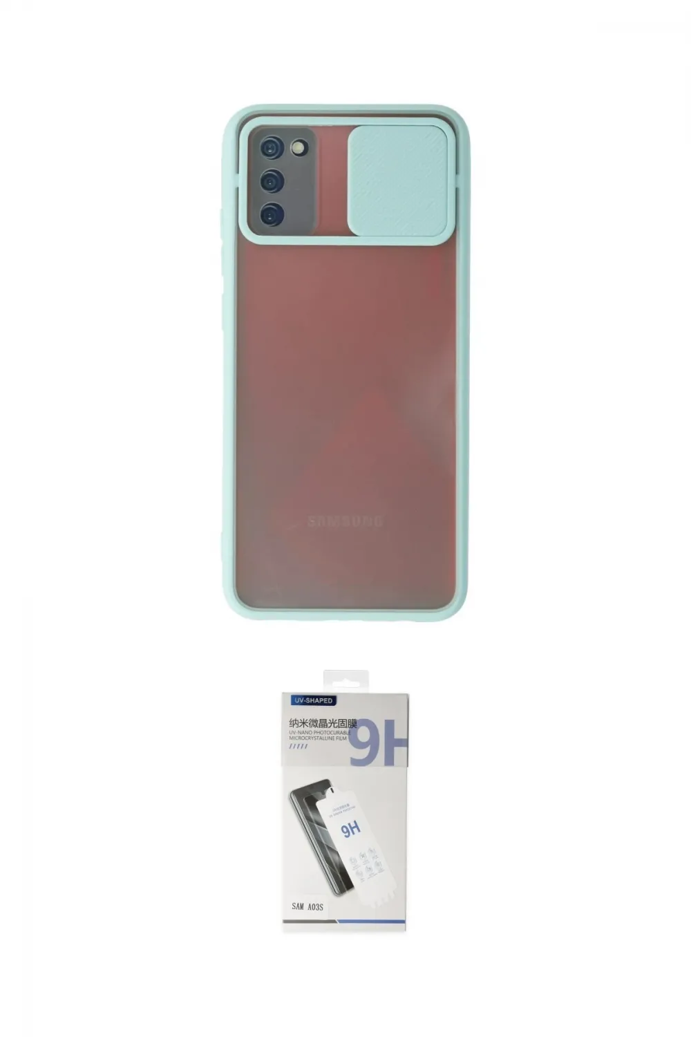 ieg™ Galaxy A03S Kılıf Vadi Çizgi - Şeffaf Uv Polymer Nano Ekran Koruyucu