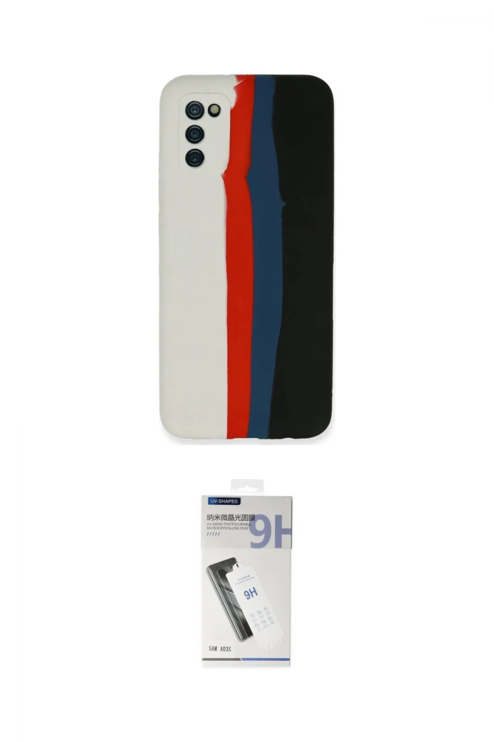 ieg™ Galaxy A03S Kılıf Yadigar Çizgi - Şeffaf Uv Polymer Nano Ekran Koruyucu