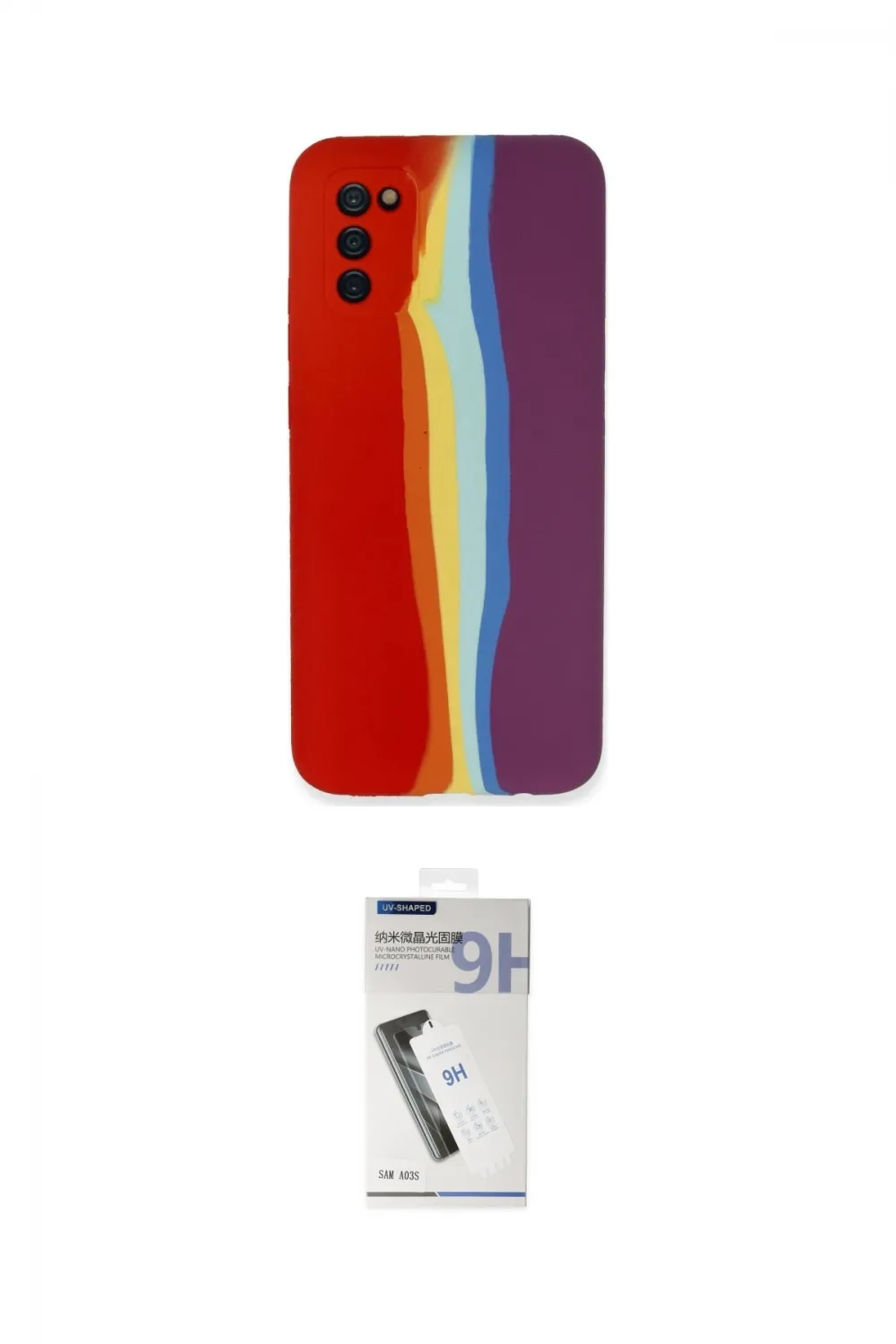 ieg™ Galaxy A03S Kılıf Yadigar Çizgi - Şeffaf Uv Polymer Nano Ekran Koruyucu