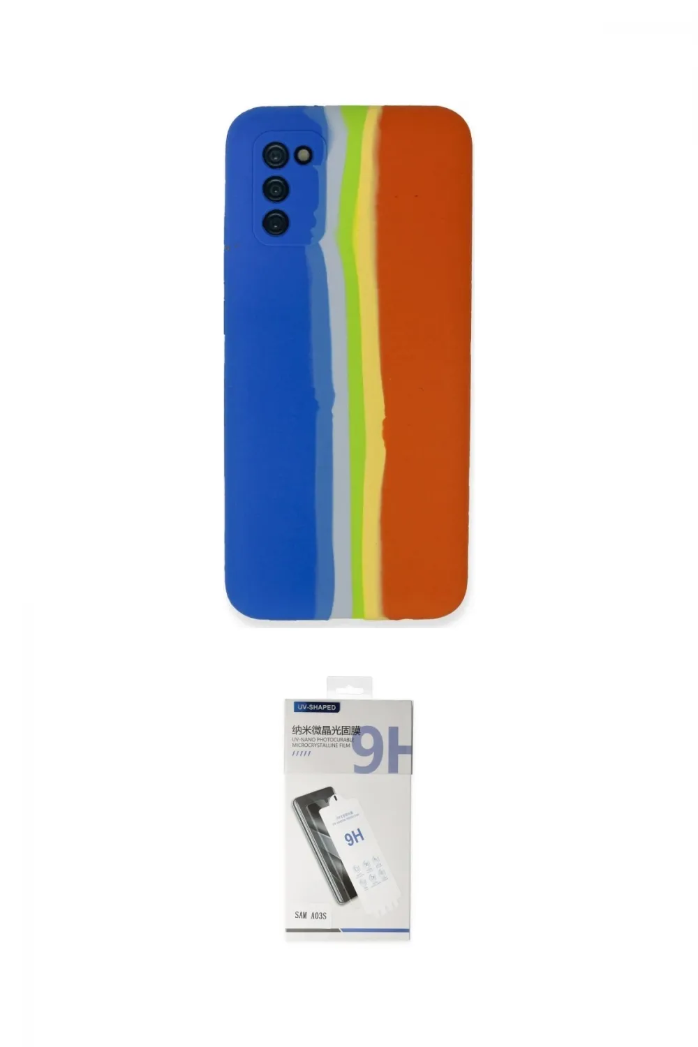 ieg™ Galaxy A03S Kılıf Yadigar Çizgi - Şeffaf Uv Polymer Nano Ekran Koruyucu