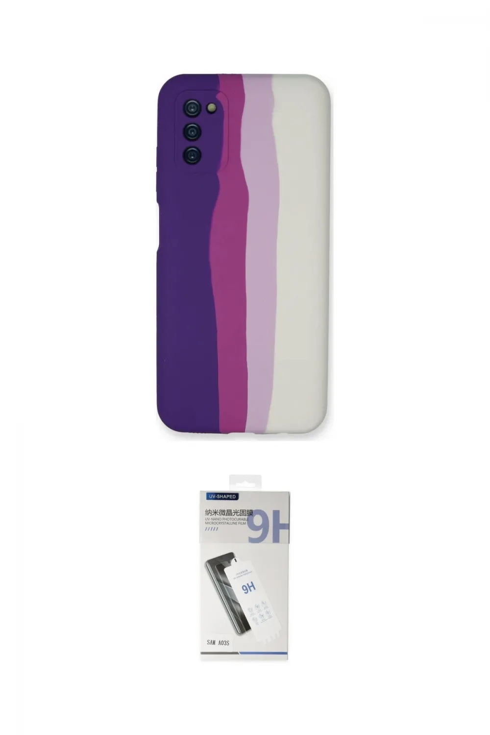 ieg™ Galaxy A03S Kılıf Yadigar Çizgi - Şeffaf Uv Polymer Nano Ekran Koruyucu