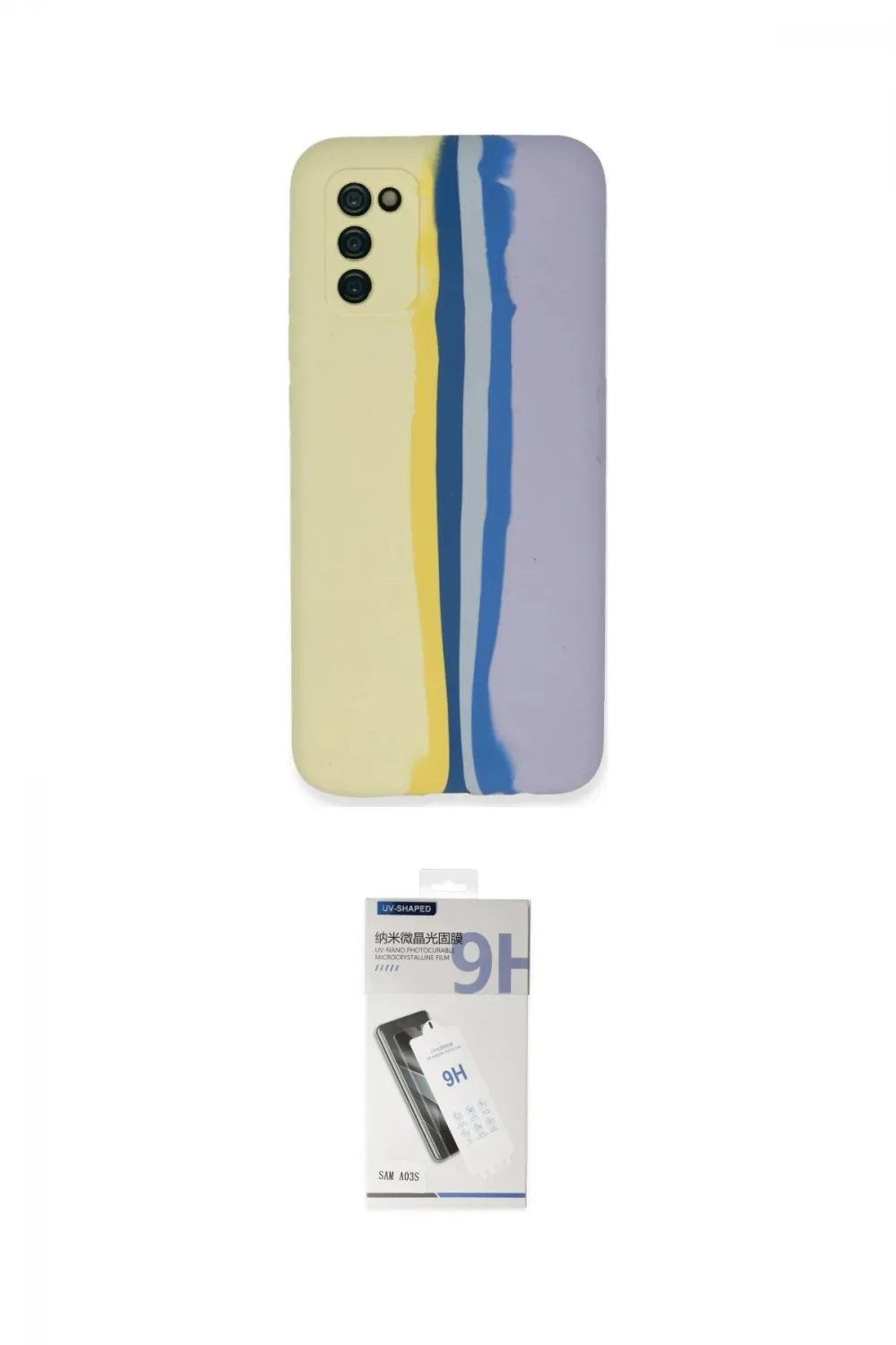 ieg™ Galaxy A03S Kılıf Yadigar Çizgi - Şeffaf Uv Polymer Nano Ekran Koruyucu