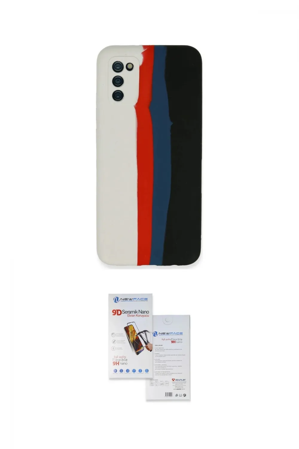 ieg™ Galaxy A03S Kılıf Yadigar Çizgi - Siyah Seramik Nano Ekran Koruyucu