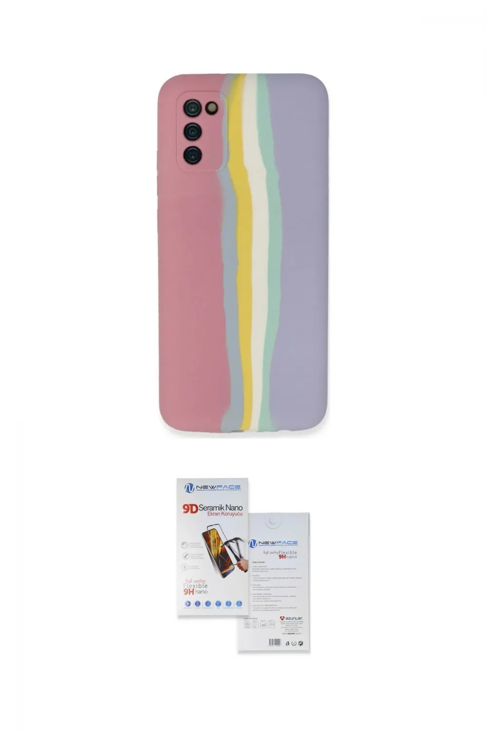 ieg™ Galaxy A03S Kılıf Yadigar Çizgi - Siyah Seramik Nano Ekran Koruyucu