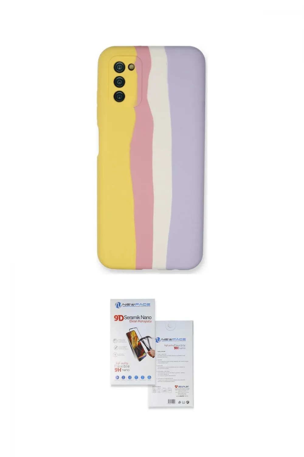 ieg™ Galaxy A03S Kılıf Yadigar Çizgi - Siyah Seramik Nano Ekran Koruyucu