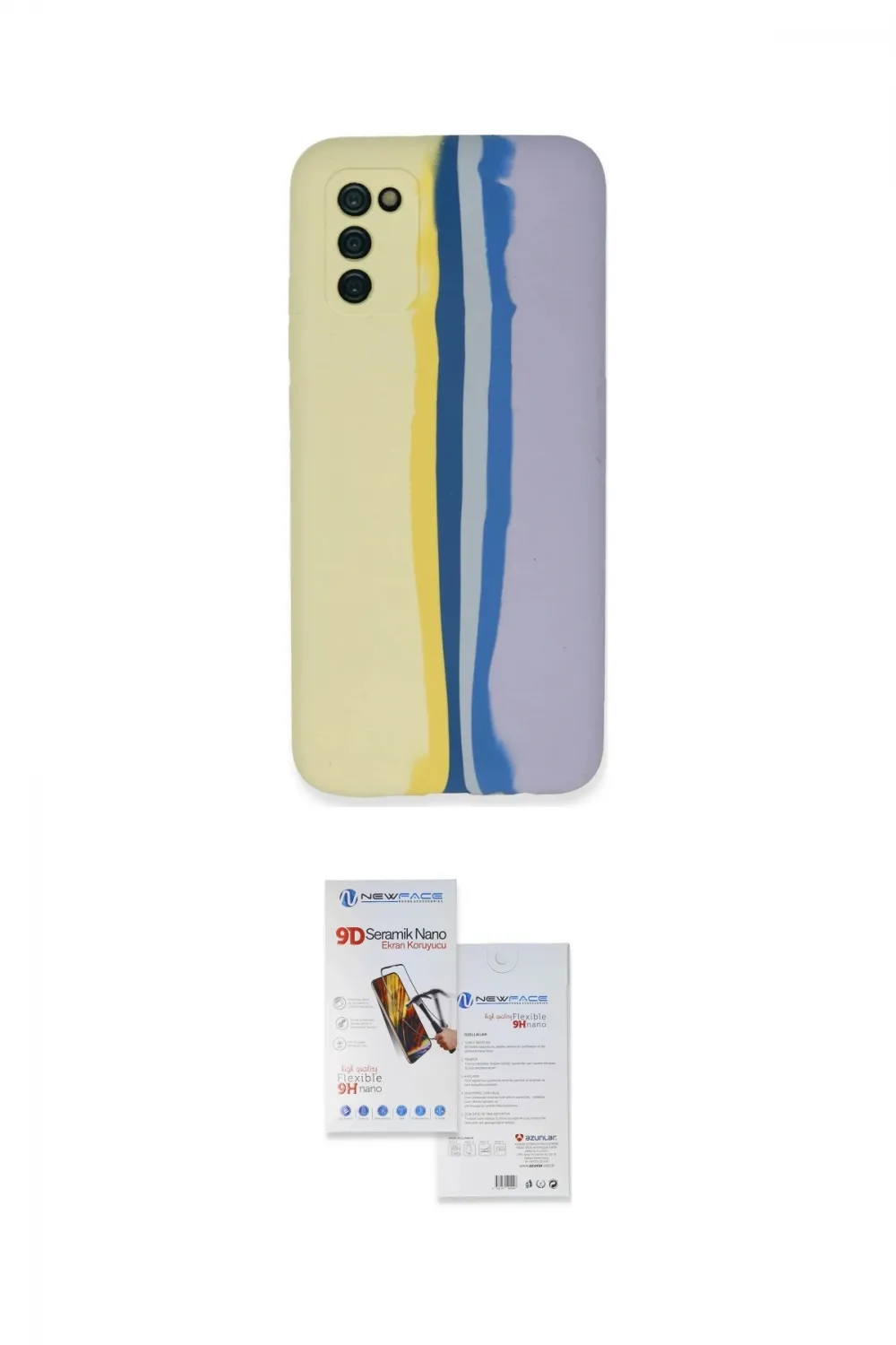 ieg™ Galaxy A03S Kılıf Yadigar Çizgi - Siyah Seramik Nano Ekran Koruyucu