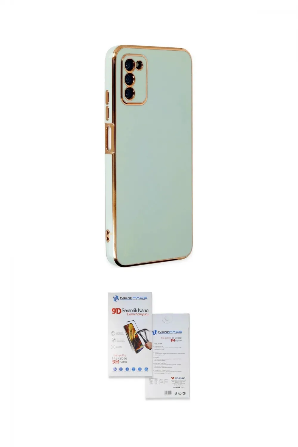 ieg™ Galaxy A03S Kılıf Yankı Serisi - Siyah Seramik Nano Ekran Koruyucu