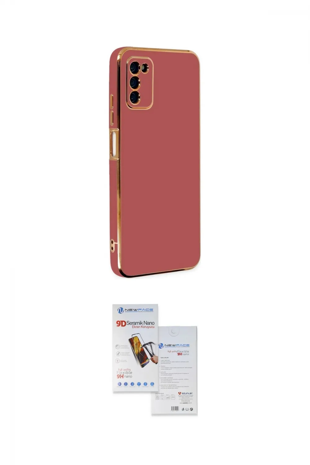 ieg™ Galaxy A03S Kılıf Yankı Serisi - Siyah Seramik Nano Ekran Koruyucu