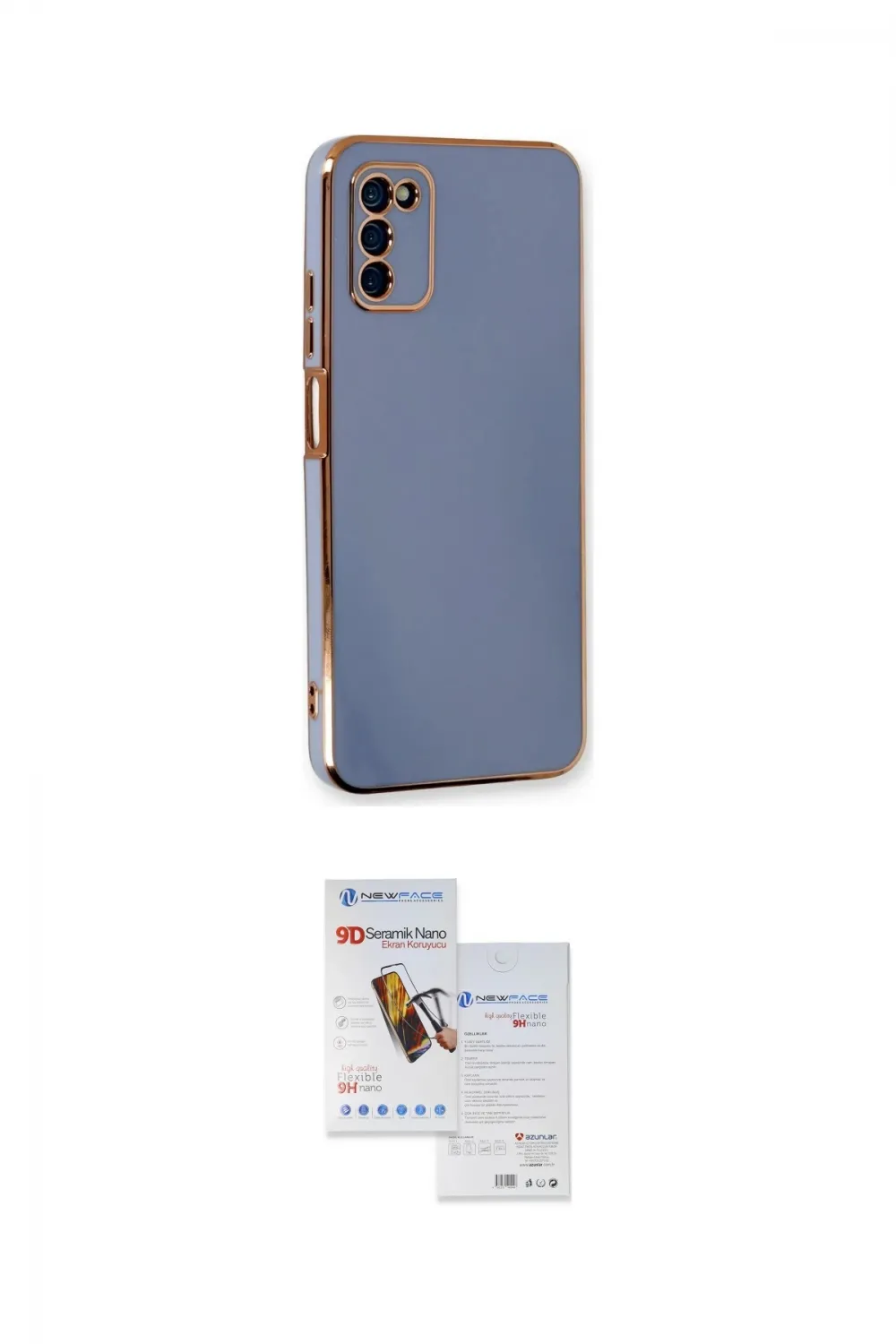 ieg™ Galaxy A03S Kılıf Yankı Serisi - Siyah Seramik Nano Ekran Koruyucu
