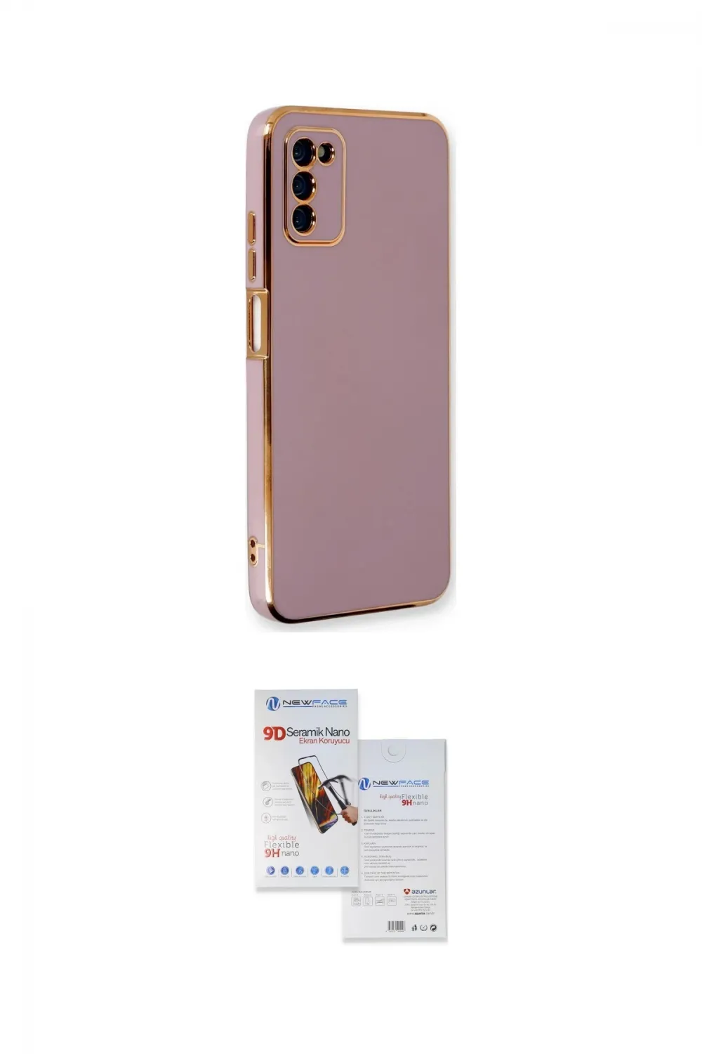 ieg™ Galaxy A03S Kılıf Yankı Serisi - Siyah Seramik Nano Ekran Koruyucu