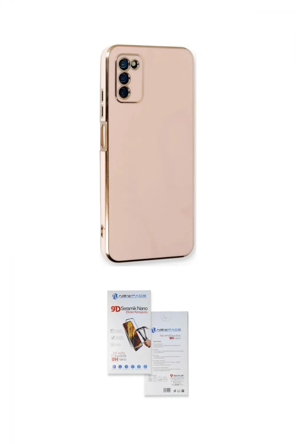 ieg™ Galaxy A03S Kılıf Yankı Serisi - Siyah Seramik Nano Ekran Koruyucu