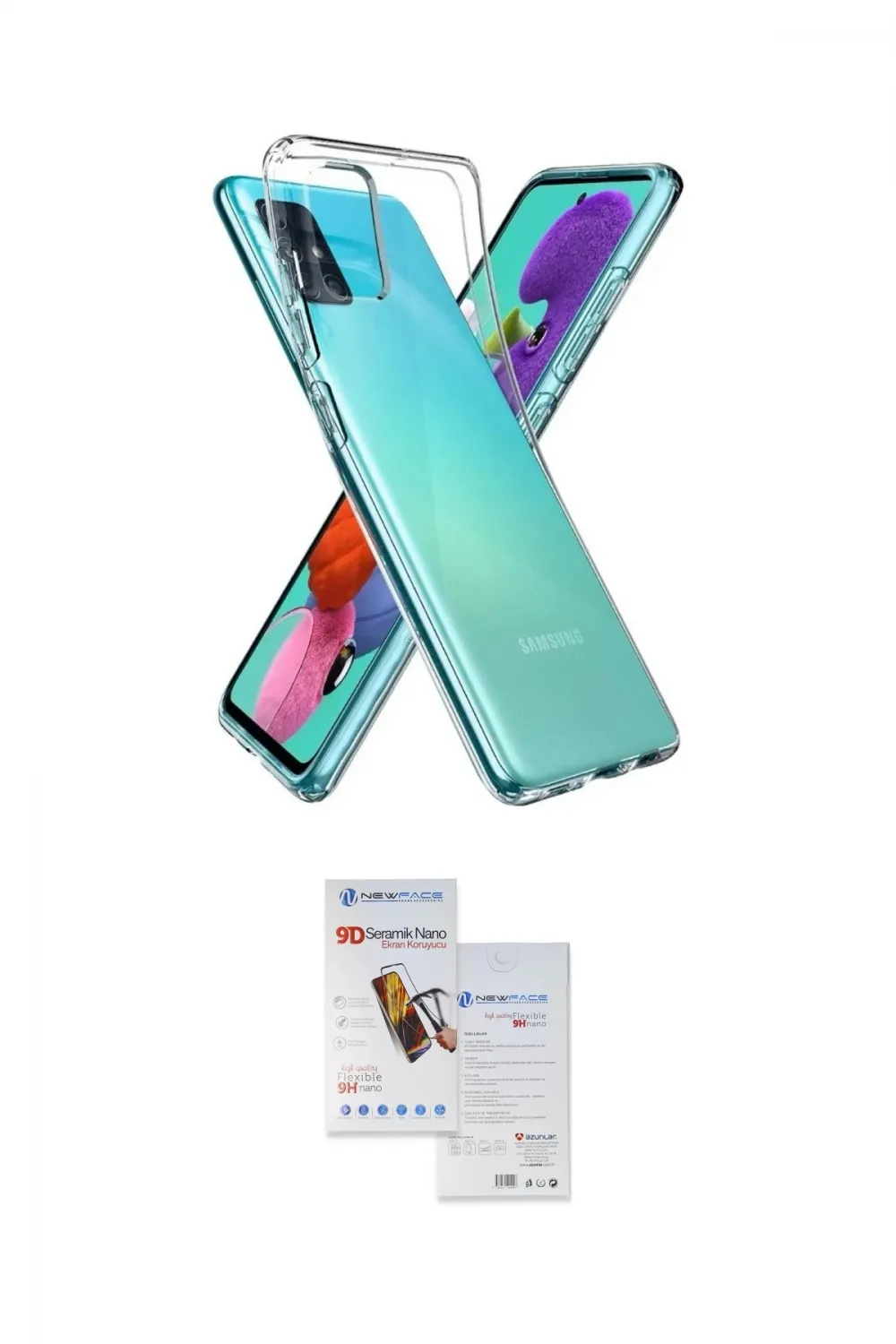 ieg™ Galaxy A03S Kılıf Zirve Doku - Siyah Seramik Nano Ekran Koruyucu