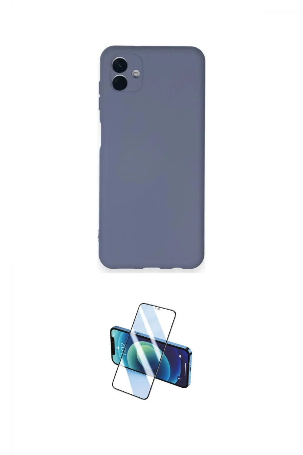 ieg™ Galaxy A04 Kılıf Ahenk Serisi - Siyah 3D Antistatik Cam Ekran Koruyucu