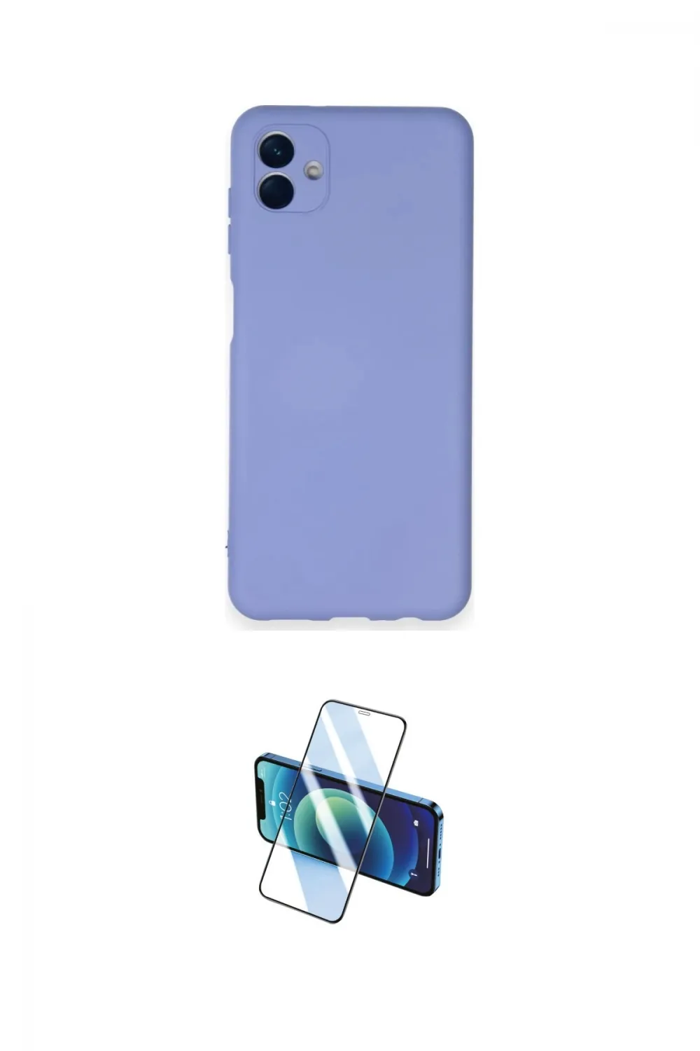 ieg™ Galaxy A04 Kılıf Ahenk Serisi - Siyah 3D Antistatik Cam Ekran Koruyucu
