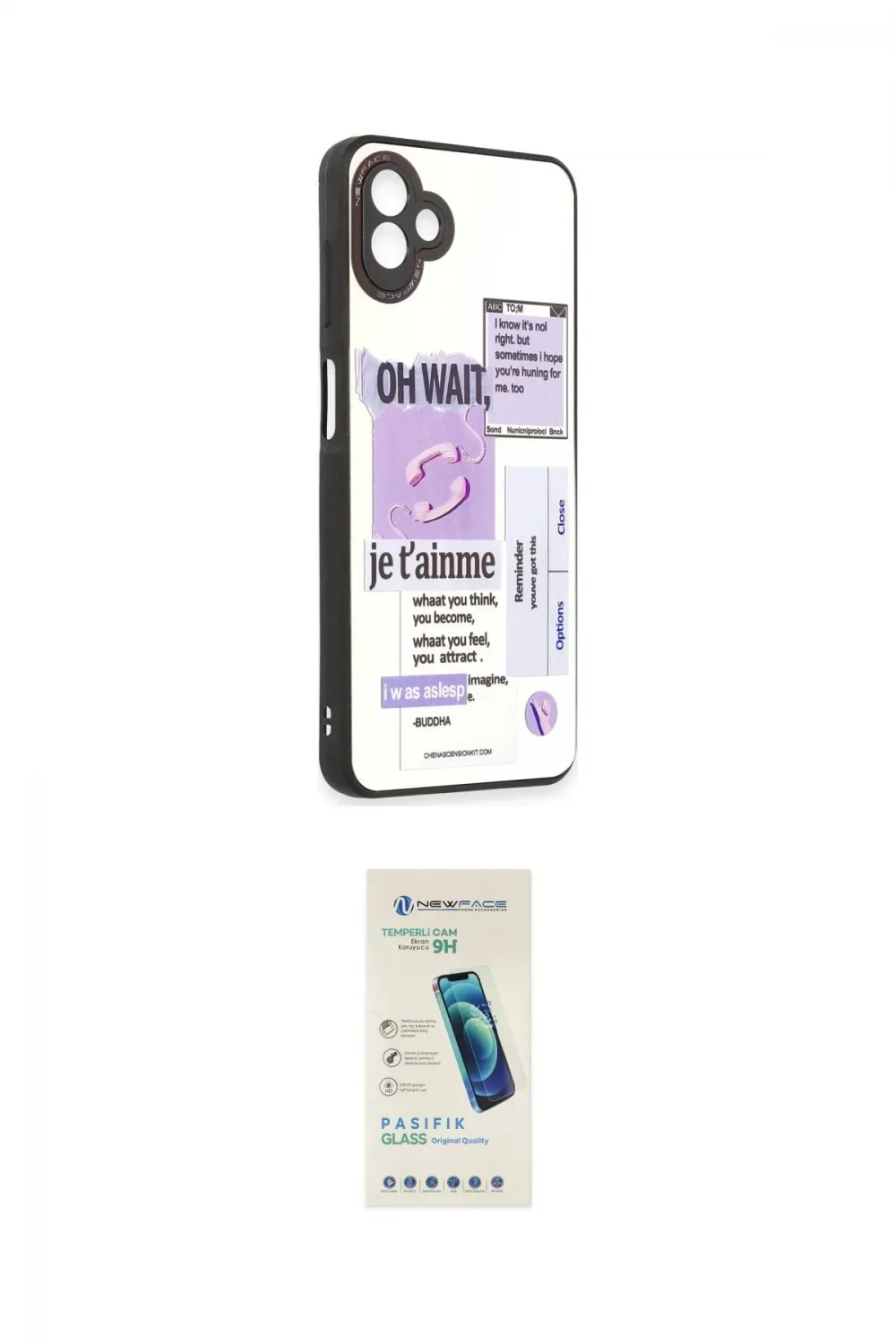 ieg™ Galaxy A04 Kılıf Odak Klasik Serisi - Şeffaf Pasifik Cam Ekran Koruyucu
