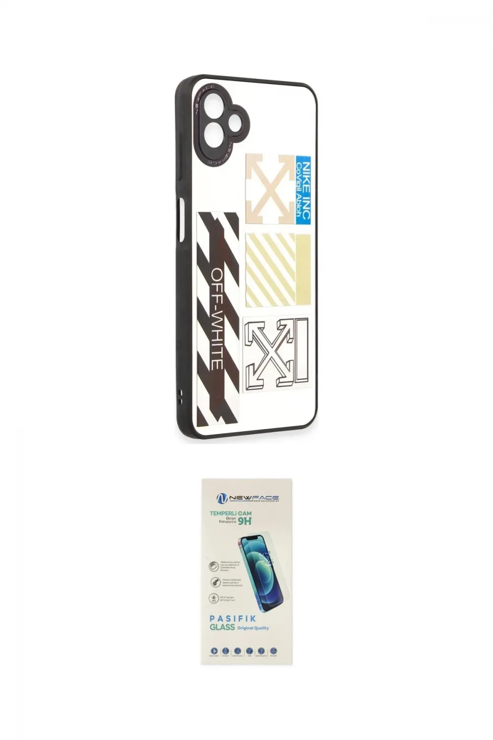 ieg™ Galaxy A04 Kılıf Odak Klasik Serisi - Şeffaf Pasifik Cam Ekran Koruyucu