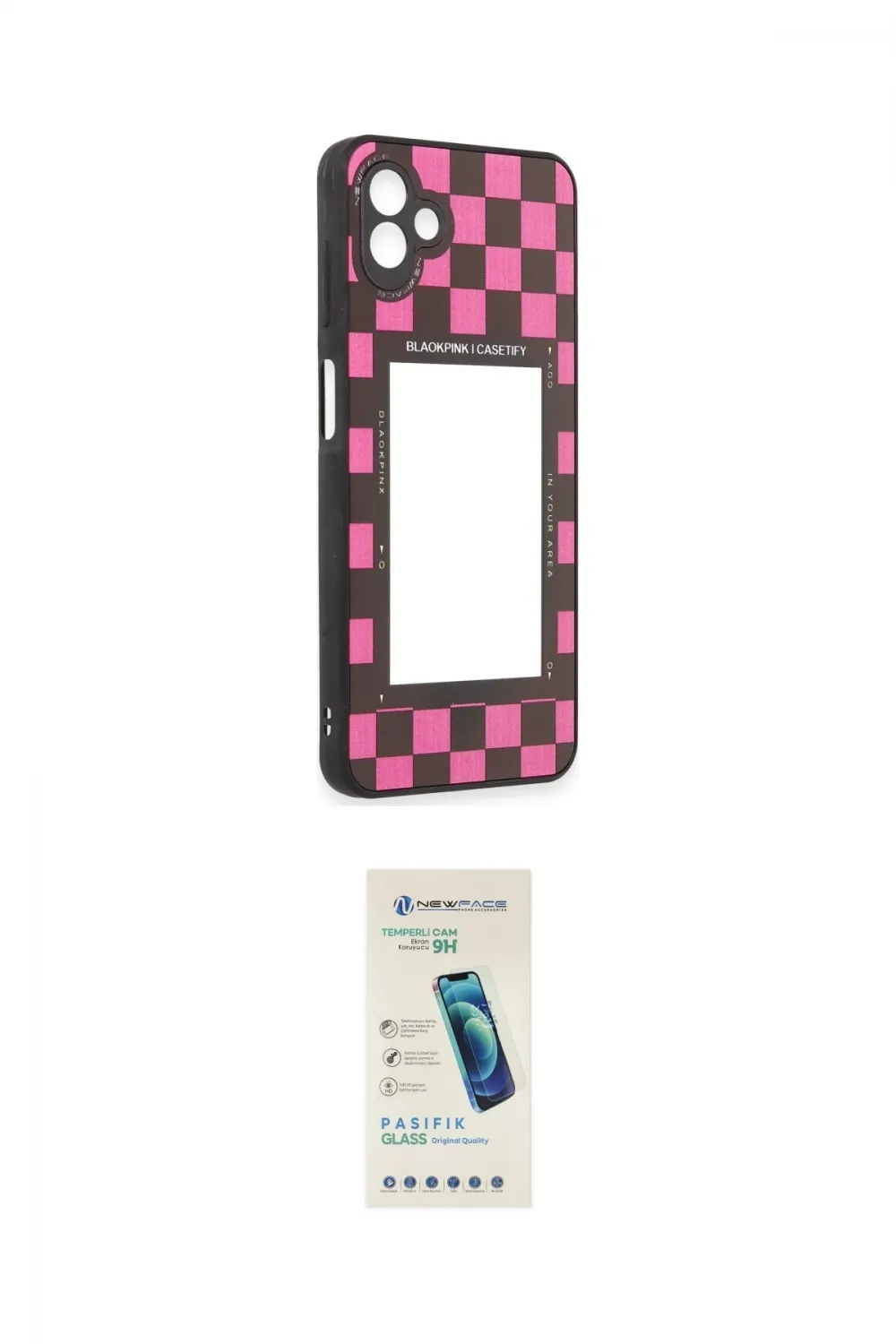 ieg™ Galaxy A04 Kılıf Odak Klasik Serisi - Şeffaf Pasifik Cam Ekran Koruyucu