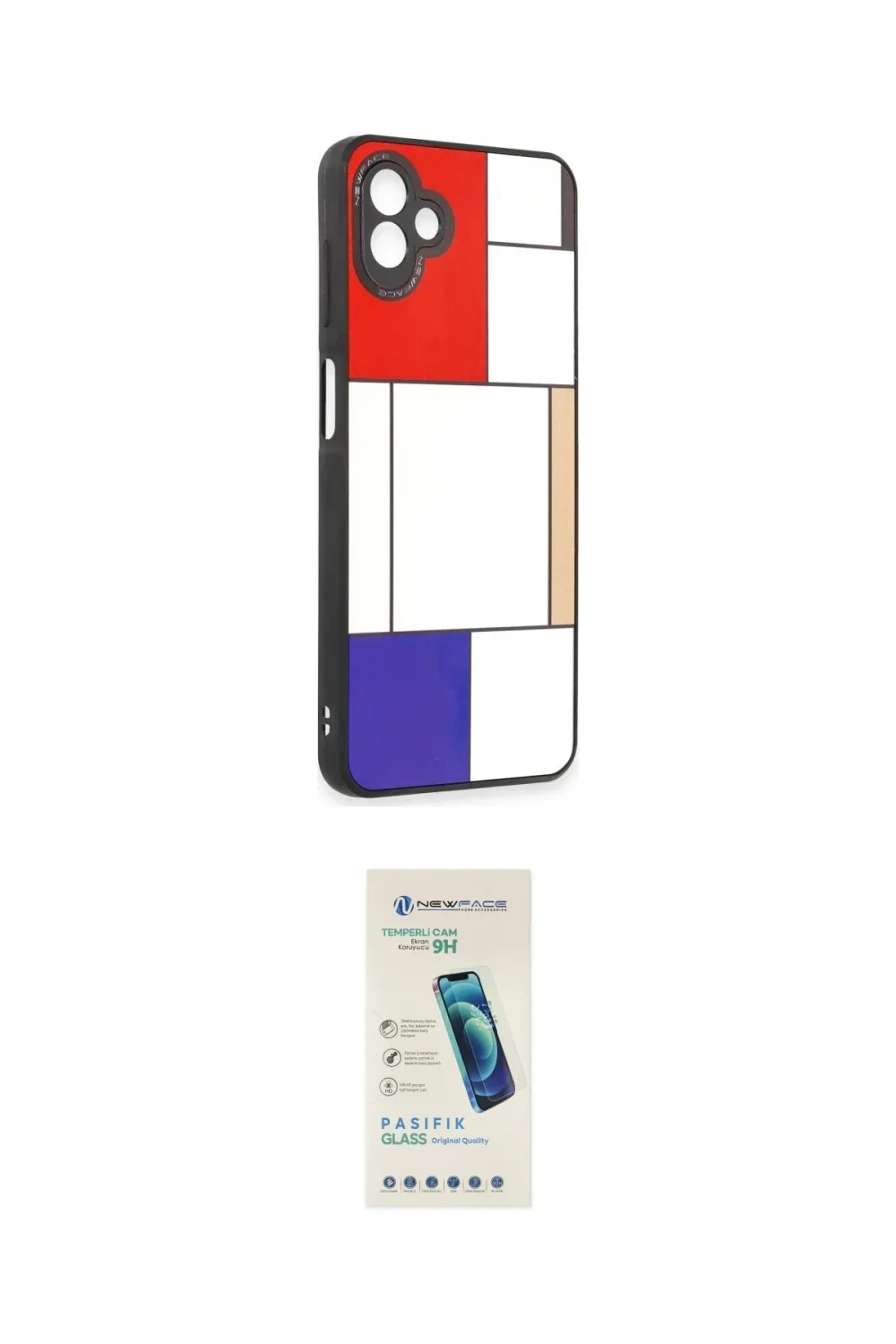 ieg™ Galaxy A04 Kılıf Odak Klasik Serisi - Şeffaf Pasifik Cam Ekran Koruyucu
