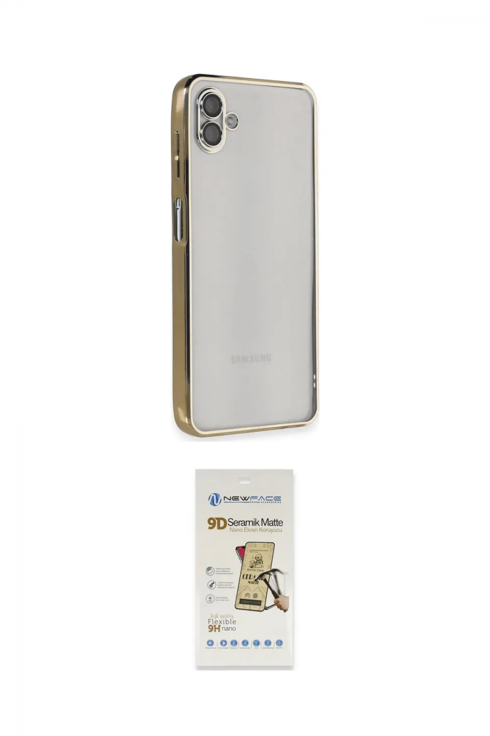 ieg™ Galaxy A04 Kılıf Vadi Minimal - Siyah Mat Seramik Nano Ekran Koruyucu
